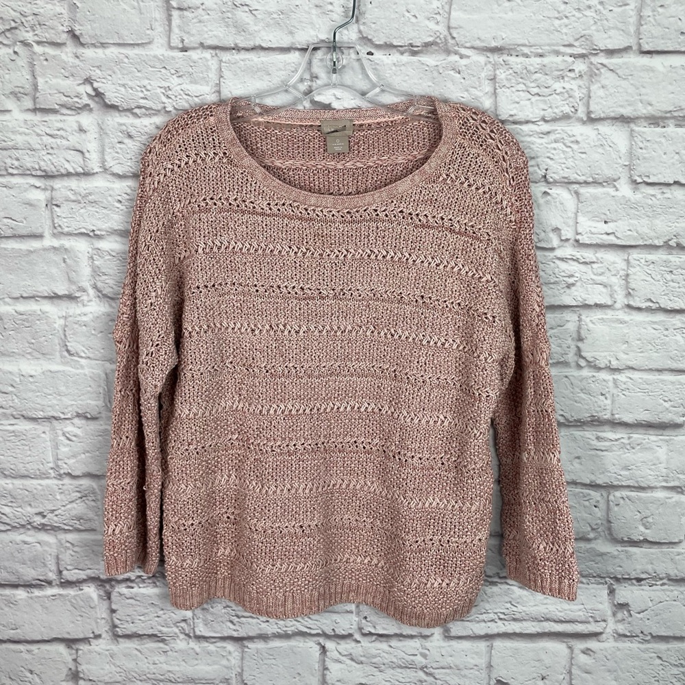 Chicos Sparkle Knit Sweater Size 0‎